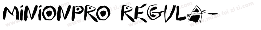 minionpro regula字体转换
